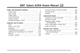 Saturn 2007 Aura User manual