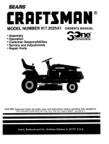Craftsman 917.252541 User manual