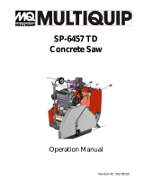 MQ Multiquip SP-6457 TD User manual