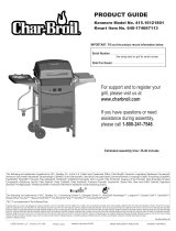 Char-Broil 415.16121801 Owner's manual