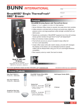 Bunn SINGLE TF DBC Datasheet