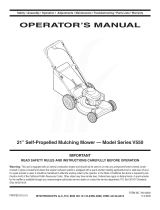 MTD V550 Series Owner's manual