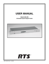 RTS Uio-256 User manual