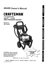 Craftsman HIGH PRESSURE WASHER 580.76225 User manual