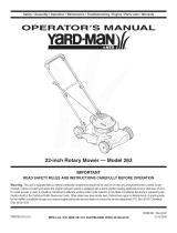 Yard-Man 263 Owner's manual