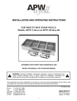 APW Wyott HFW-2 Operating instructions