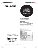 Sharp R930AW Owner's manual