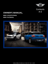 Mini Cooper S Paceman Owner's manual