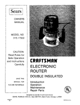 Craftsman 31517500 Owner's manual