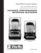 Vita-Mix ADVANCE PERFORMANCE BEVERAGE BLENDING ALL MODELS Operating instructions