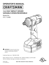 Craftsman 315.115460 Owner's manual