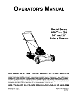 MTD 070 Series Owner's manual