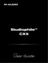 M-Audio Studiophile CX5 User manual