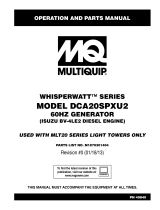 MQ Multiquip dca20spxu2 User manual