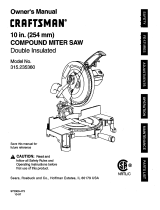 Craftsman 315235360 Owner's manual