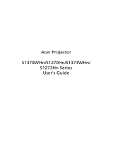 Acer S1370WHn Owner's manual