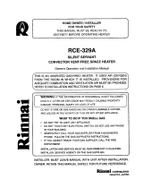 Rinnai RCE-329A Owner's manual