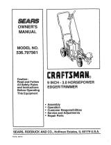 Craftsman EDGER 536.7974 Owner's manual