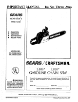 Craftsman 358.356330 Important Owner's manual