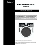 Roland HandSonic HPD-15 Owner's manual