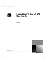 3com SuperStack II 610 User manual
