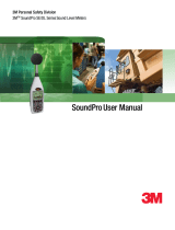 3M SoundPro™ Datalogging Octave RTA Kit, SP-DL-2-1/3-AC3 AC300 Calibrator User manual