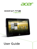 Acer ICONIA Tab A200 16GB User manual