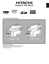Hitachi DZ-HS300A User manual