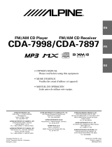 Alpine CDA-7998 User manual