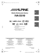 Alpine IVA-D310 User manual