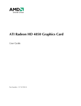 AMD ATI Radeon HD 4850 User manual