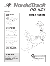 NordicTrack TRL 625 User manual