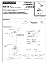 American Standard T385.507 User manual