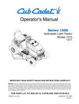 Cub Cadet 1515 User manual
