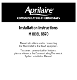 Aprilaire 8870 Installation guide