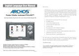 Archos PMA430TM User manual