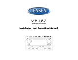 Jensen VR182 User manual