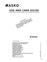 Asko D3432XL User manual