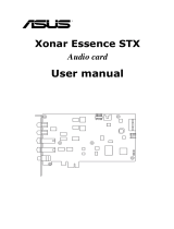 Asus XONAR ESSENCE STX User manual