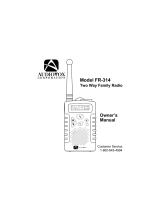 Audiovox FR-314 User manual