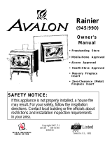 Avalon Rainier User manual