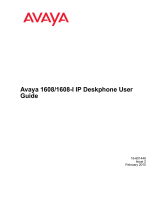 Avaya one-X Deskphone Value Edition 1608 User manual