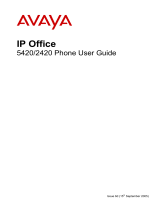 Avaya IP OFFICE 2420 User manual