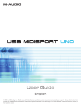 M-Audio MIDISPORT Uno USB User guide