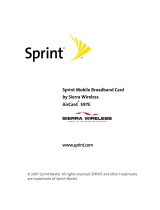 Sprint Nextel AirCard 597E User manual