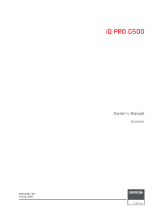Barco iQ Pro G350 User manual