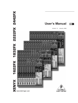 Behringer XENYX 2222FX User manual