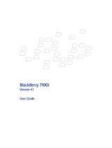 Blackberry 7100 User manual