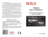 Rolls PB 223 User manual