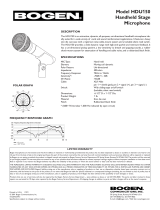 Bogen HDU150 User manual